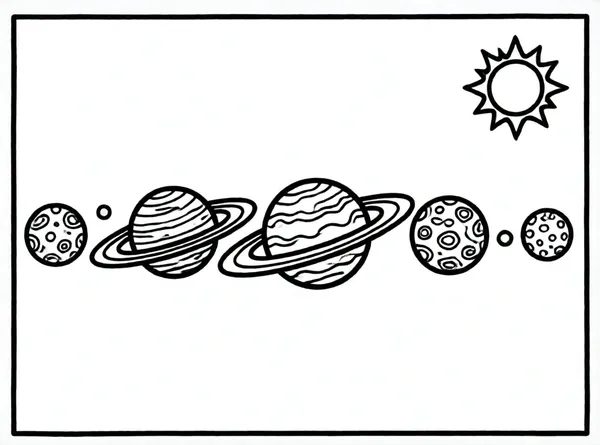 el sistema solar simplificado