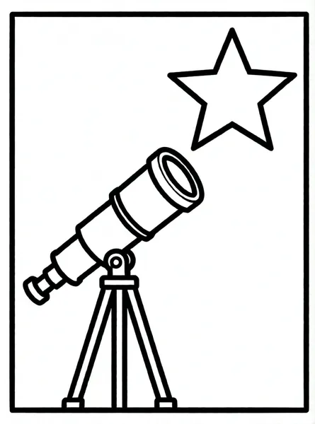telescopio mirando las estrellas