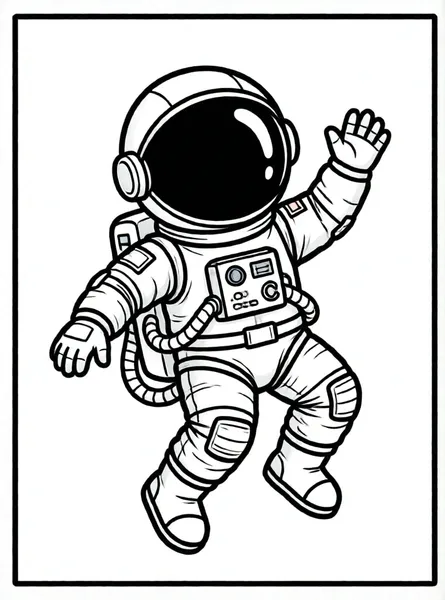 astronauta bailando en el espacio