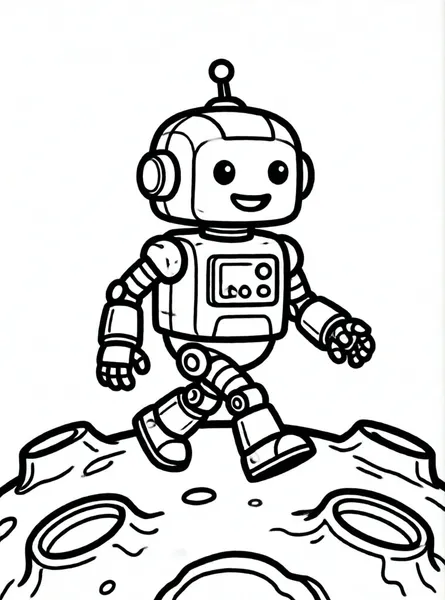 robot explorador en un planeta
