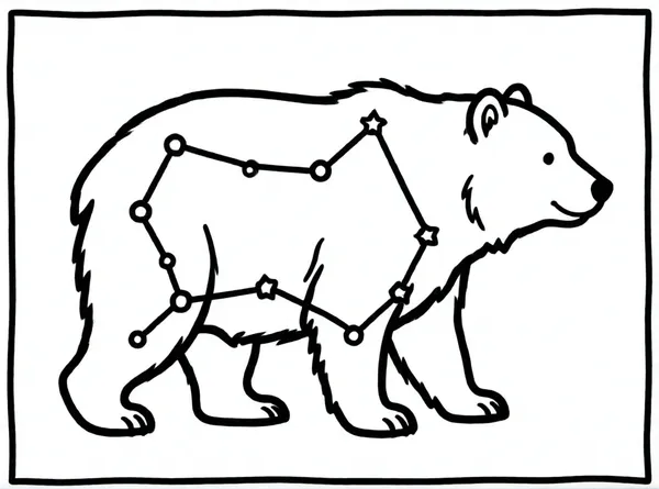 constelación de un gran oso