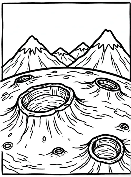 planeta con cráteres grandes