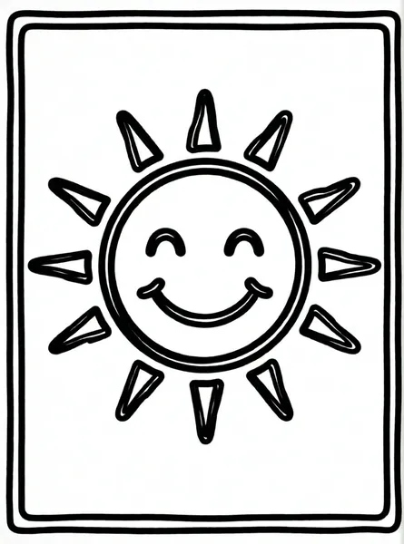 sol con una gran sonrisa