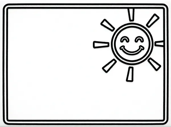 sol con una gran sonrisa