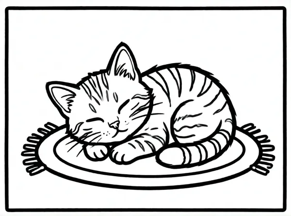 gatito durmiendo muy tranquilo