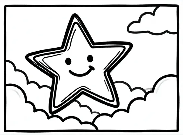 estrella brillante en el cielo