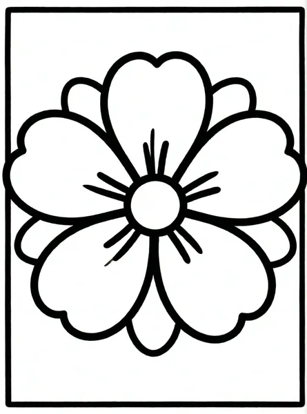 flor grande con pétalos redondos