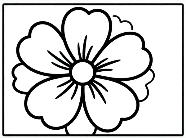flor grande con pétalos redondos