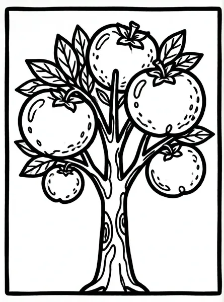 árbol con muchas manzanas