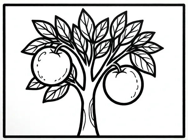 árbol con muchas manzanas