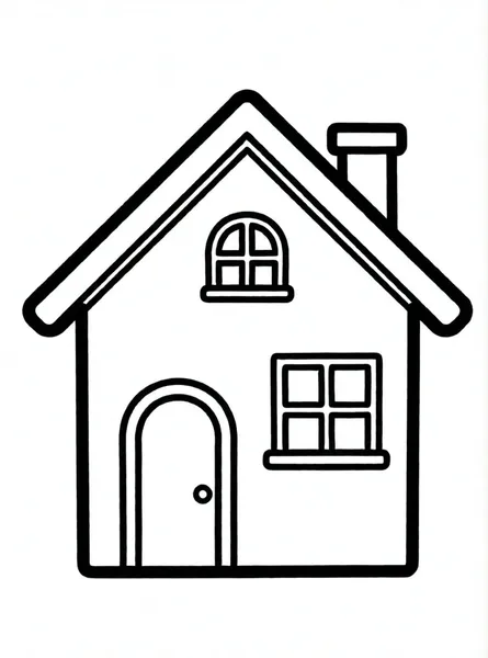casita con un jardín pequeño
