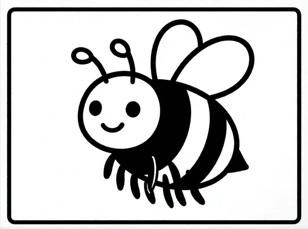 abeja feliz volando cerca