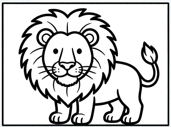 león con melena sencilla
