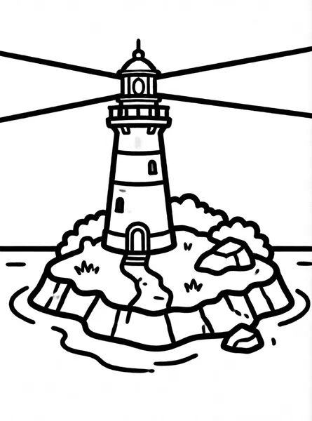 Island with Lighthouse