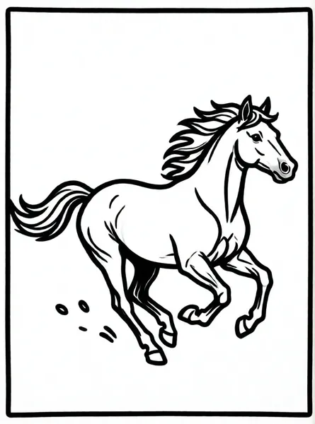 caballo corriendo en granja