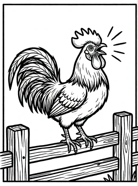 gallo cantando muy temprano
