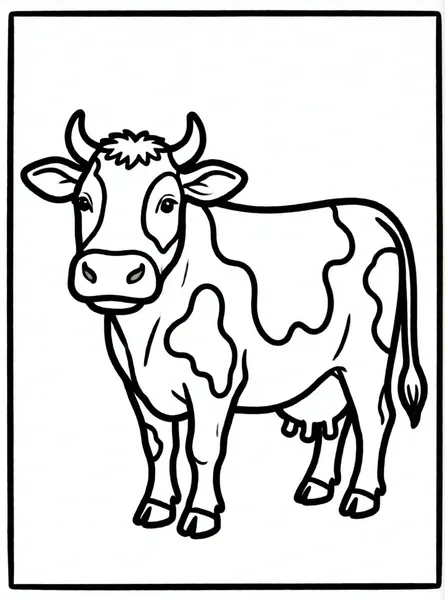 vaca con manchas divertidas