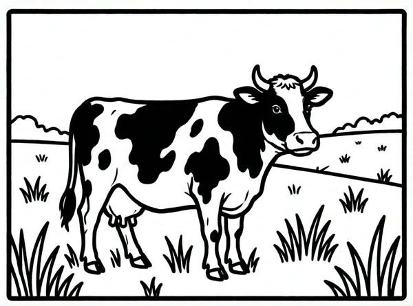 vaca con manchas divertidas