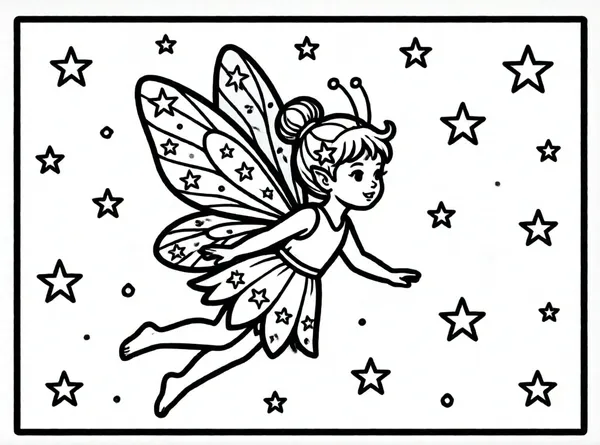 hada con alas brillantes