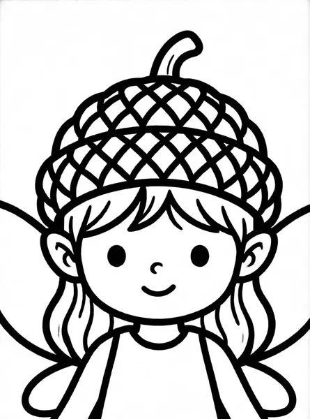 hada con sombrero de bellota