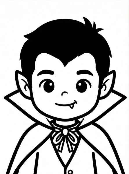pequeño vampiro con capa