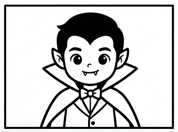 pequeño vampiro con capa