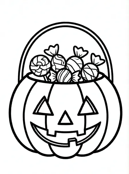 cubo de dulces de calabaza