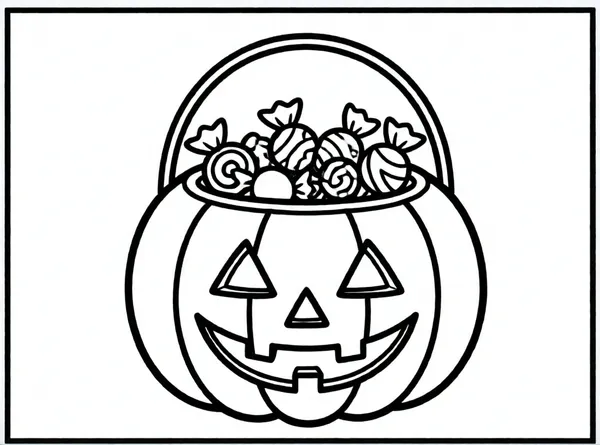 cubo de dulces de calabaza