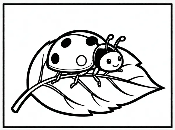 mariquita sobre una hoja
