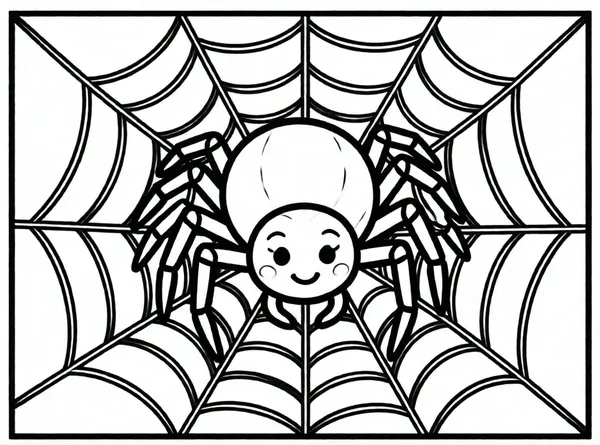 araña en su telaraña