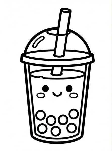 té boba con burbujas