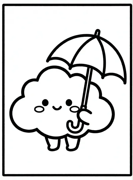 nube con paraguas