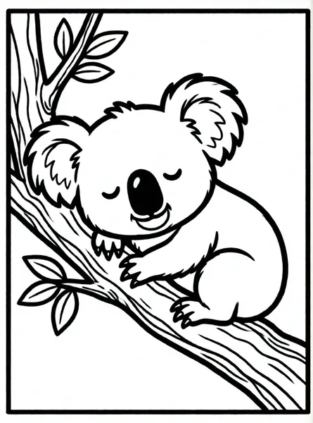 koala en una rama