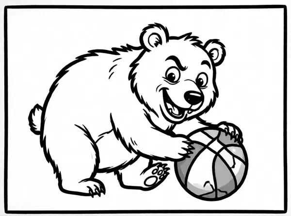 Bear Playing Ball