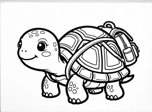 Turtle with Backpack