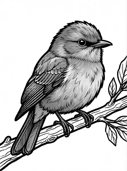 Dibujo de pájaro colores para colorear e imprimir gratis