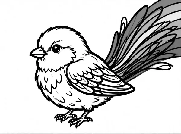 Dibujo de pájaro arcoiris para colorear e imprimir gratis