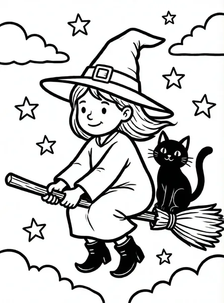la brujita y su gatito