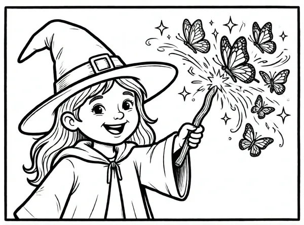 el mago y las mariposas mágicas