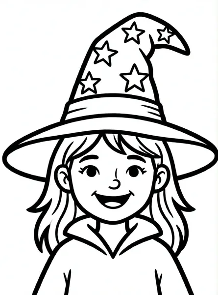 mago con sombrero de estrellas