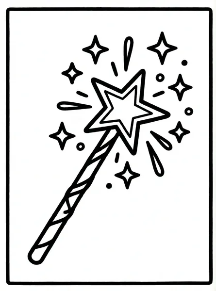 Magic Wand drawing to color and print for free