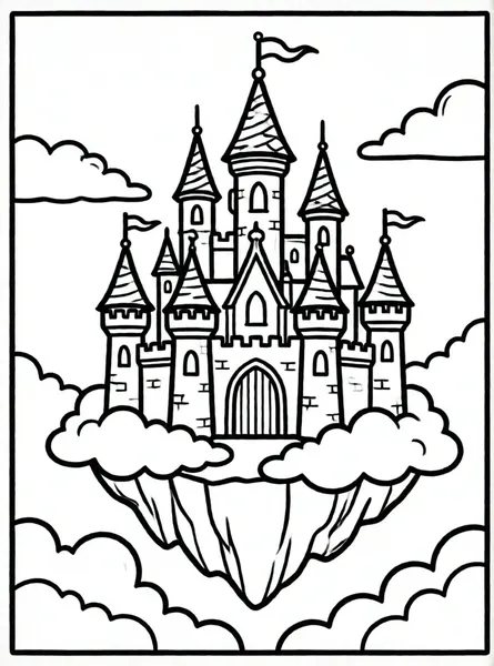 castillo mágico en las nubes