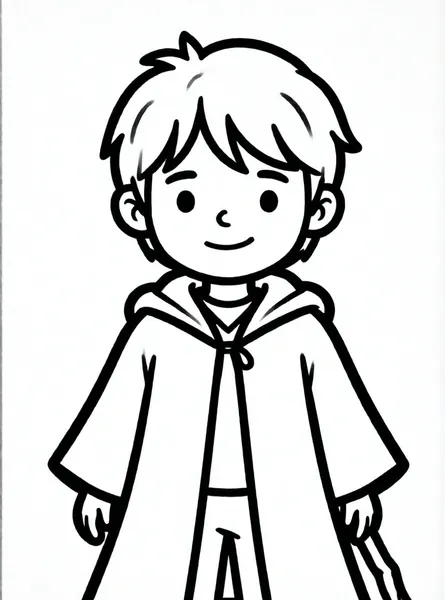 pequeño mago con capa