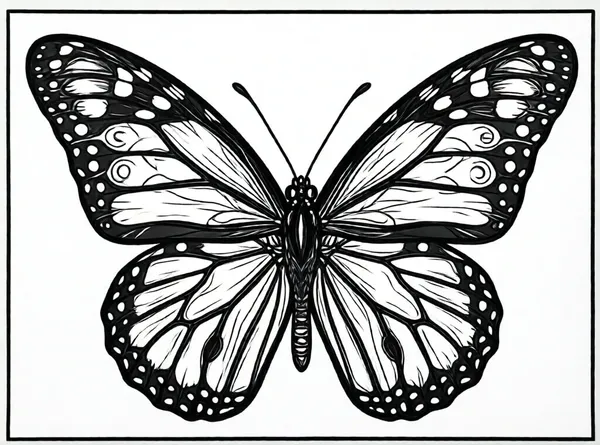 mariposa de mandala decorada