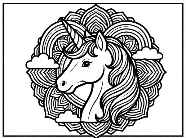 unicornio y arcoíris