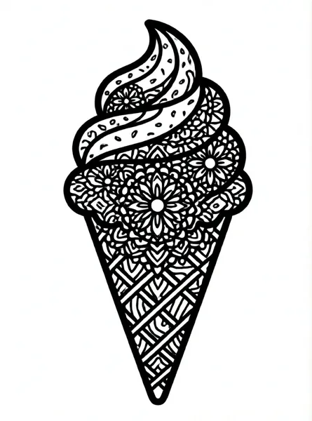 helado de mandala dulce
