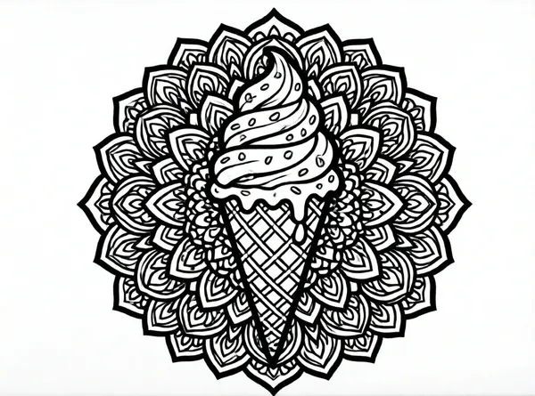 helado de mandala dulce