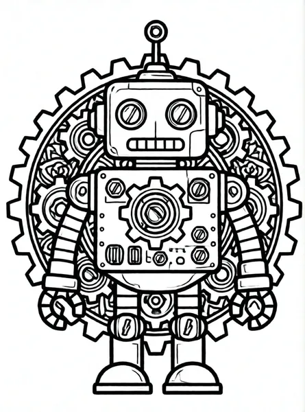 robot con engranajes