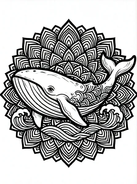 ballena gigante y olas