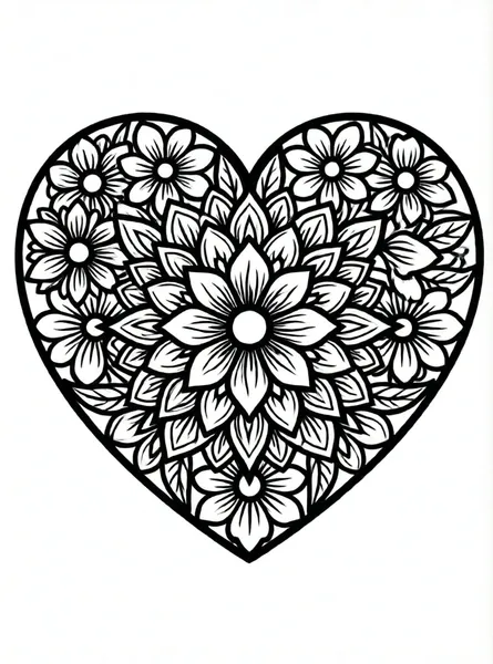 corazon lleno de flores
